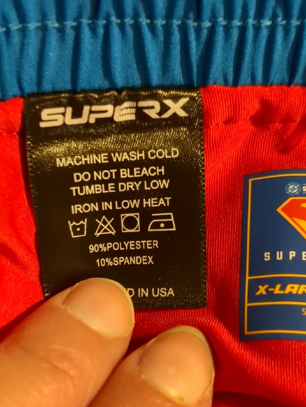 DC COMIC X SuperX SUPERMAN Performance 7" Shorts w/Liner - Picture 14 of 14